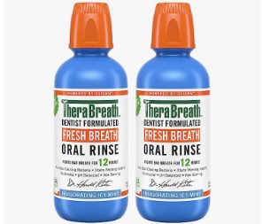 TheraBreath Fresh Breath Mouthwash, Icy Mint Flavor,